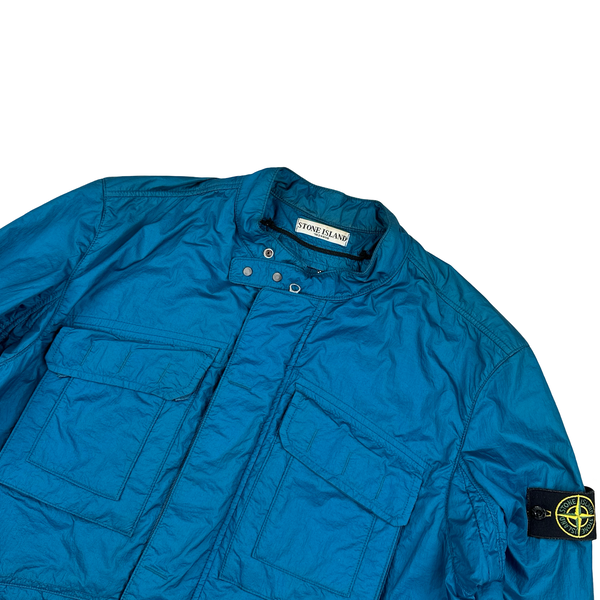 Stone Island 2010 Nylon Aqua Chest Pocket Jacket - XL