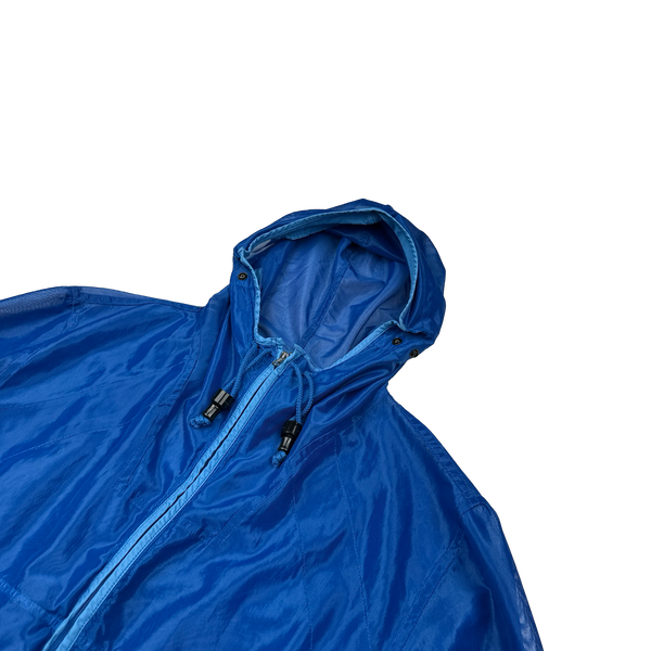 Stone Island 2006 Blue Mesh Opaque Cover Jacket - Large