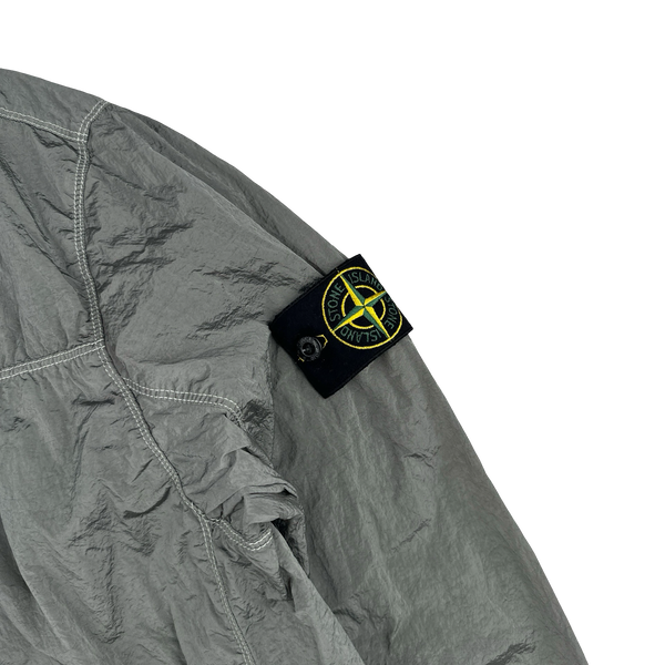 Stone Island 2024 Silver Nylon Metal Overshirt - Medium