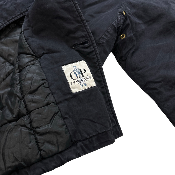 CP Company Vintage 90s Raso Gommato Double Breasted Padded Jacket - Small
