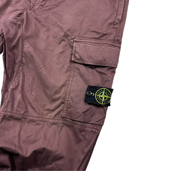 Stone Island Purple RE 2021 Cargo Trousers - Large