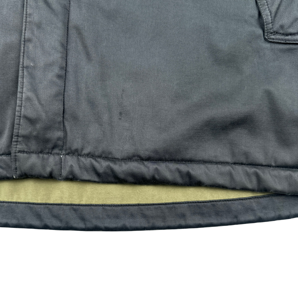 Stone Island 2004 Dark Grey Raso Floccato Riot Mask Sniper Jacket - XXL