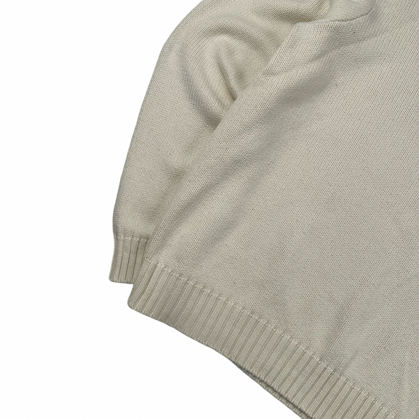 Ralph Lauren Cream Knit Crewneck Jumper - XL