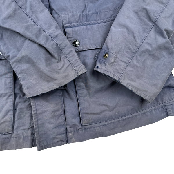 Stone Island Navy Micro Reps Multi Pocket Shield Jacket - Large