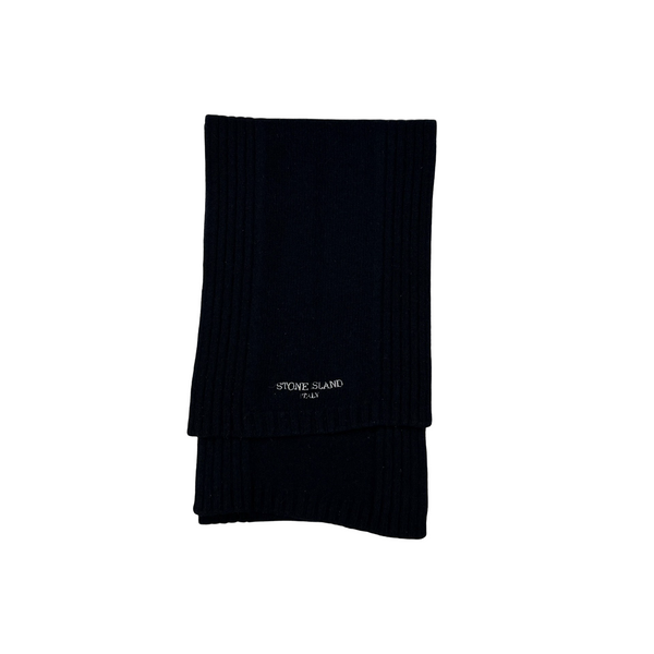 Stone Island 2005 Italy Ribbed Spellout Scarf