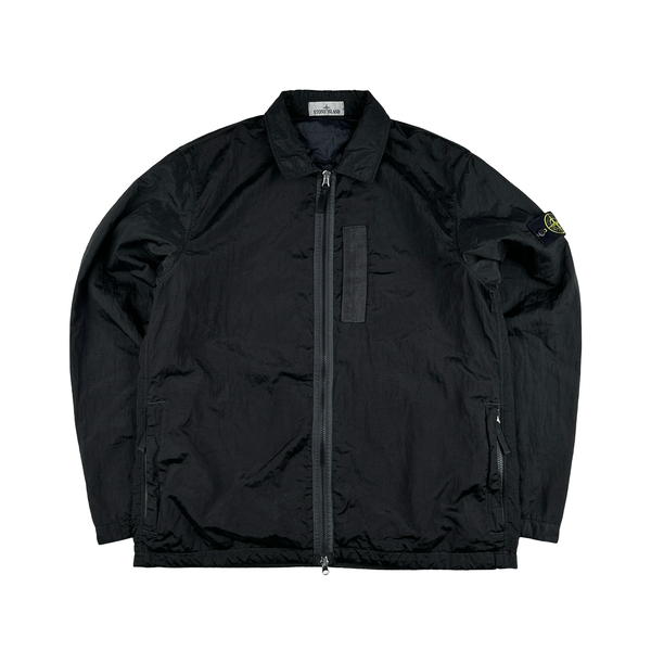 Stone Island 2022 Black Nylon Metal Econyl Overshirt Primaloft Lined - XL