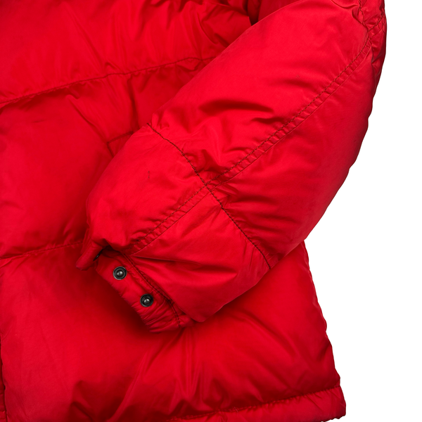 Prada Red Zipped Down Filled Puffer Jacket - XL