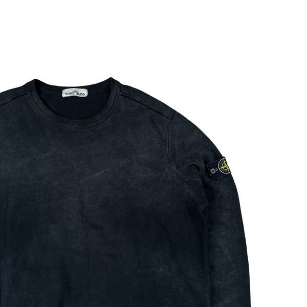 Stone Island 2018 Black Frost Crewneck Sweatshirt - XXL