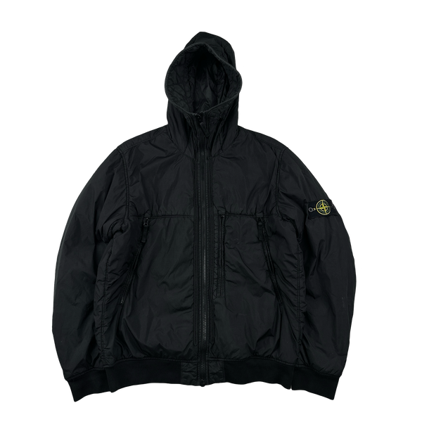 Stone Island 2019 Black Crinkle Reps NY Jacket - XL