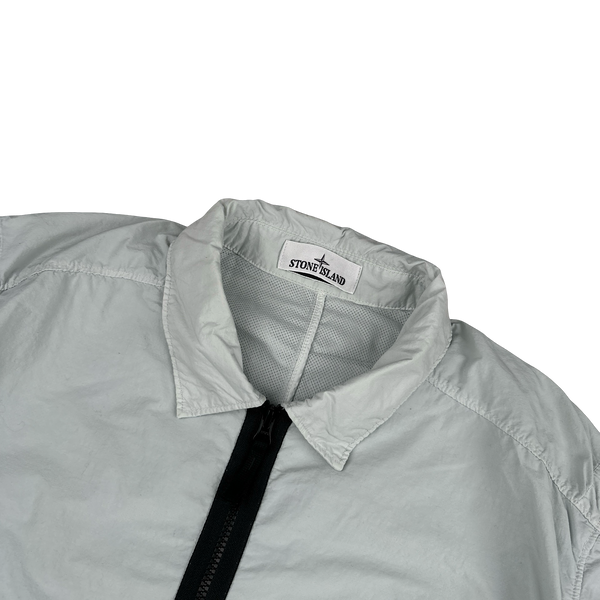 Stone Island 2022 Icy Blue Naslan Light Zipped Overshirt - XXL