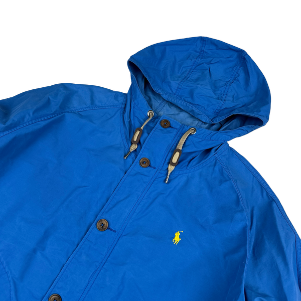 Ralph Lauren Blue Nylon Buttoned Jacket - XL