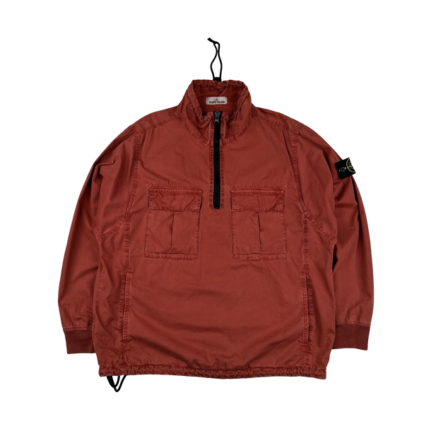 Stone Island 2020 Terracotta Smock Pullover Overshirt - Large
