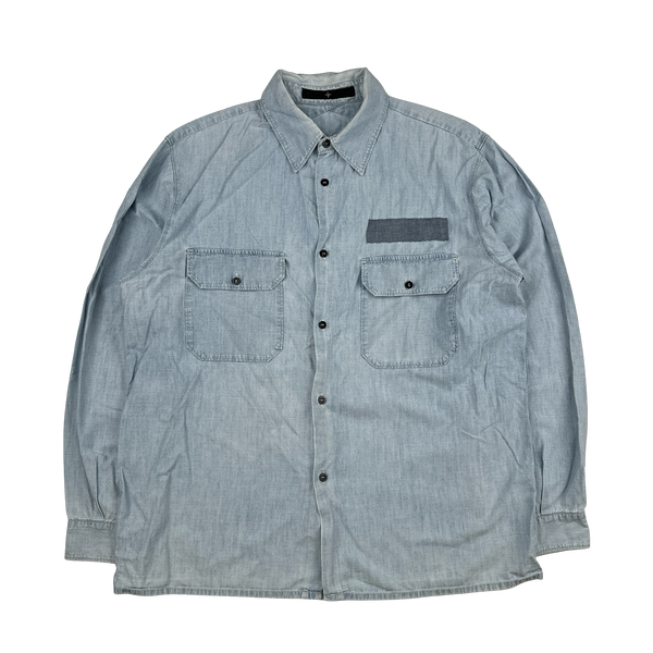 Stone Island Denim Buttoned Overshirt - XL
