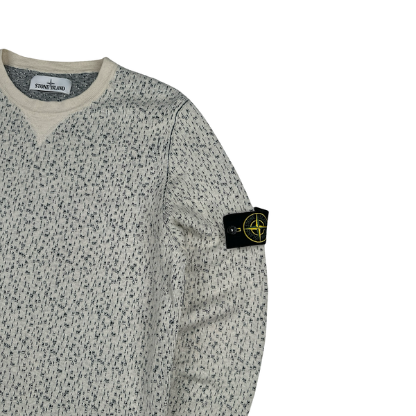 Stone Island 2017 Beige Cotton Lightweight Knitted Crewneck - Medium