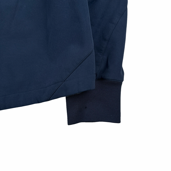 CP Company Navy Soft Shell Goggle Asymmetric Zip Jacket - Medium