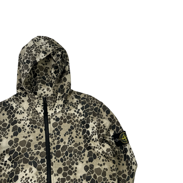 Stone Island 2018 Alligator Camo Zipped Hoodie - Medium