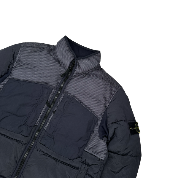 Stone Island 2021 Modified Panama 6/3 HT Nylon Mix Fabrics Down- TC Puffer - Small