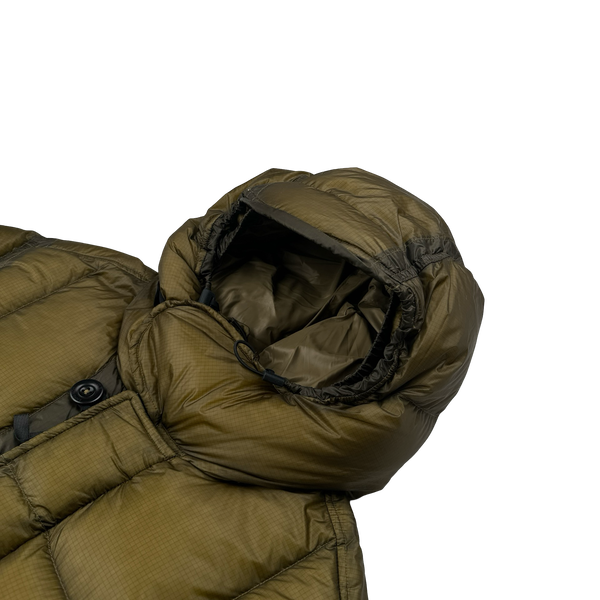 CP Company Khaki DD Shell Long Parka Down Puffer - Small