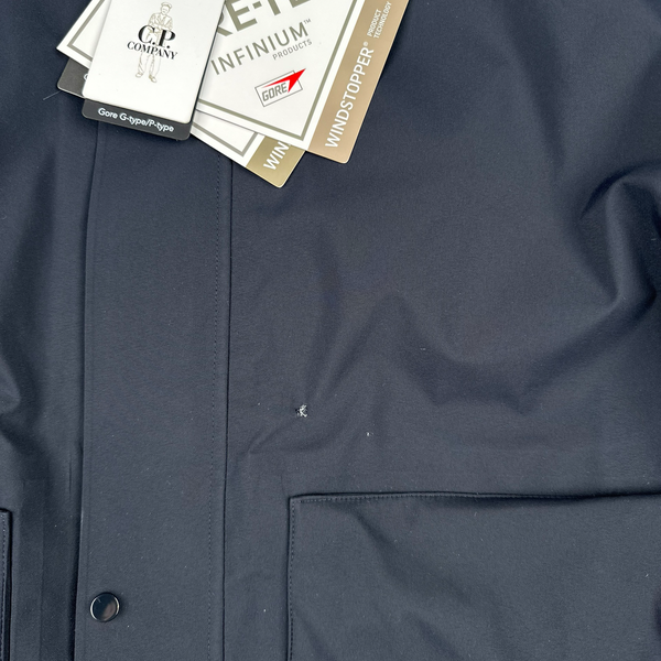 CP Company Navy Gore G-Type Ripstop Down Lined Long Jacket - XXL