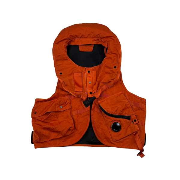 CP Company Orange CHROME Gilet Jacket - Large