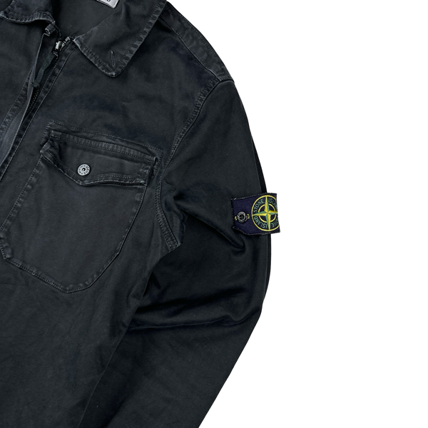 Stone Island 2016 Black Thick Cotton Overshirt - Medium