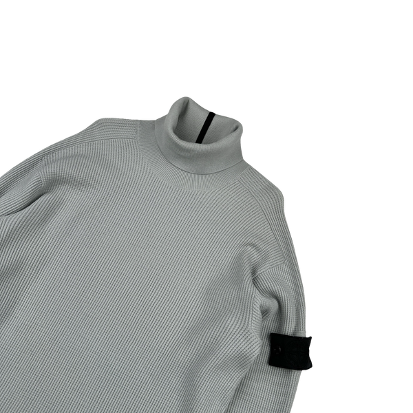 Stone Island 2021 Ice Blue Shadow Project Roll Neck Knit - Large
