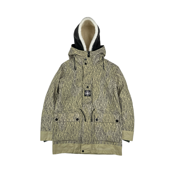 Stone Island 2021 Rain Camo Watro Reflective Parka Jacket - Small