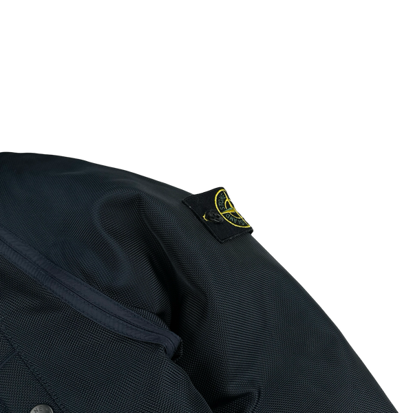 Stone Island 2010 Navy Oxford Nylon Parka Jacket - Small