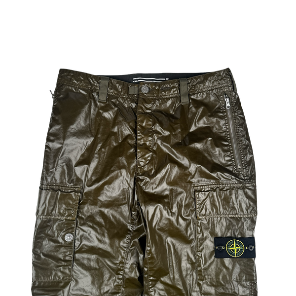 Stone Island 2025 Khaki Type Rx Fit Cargo Trousers - 32"