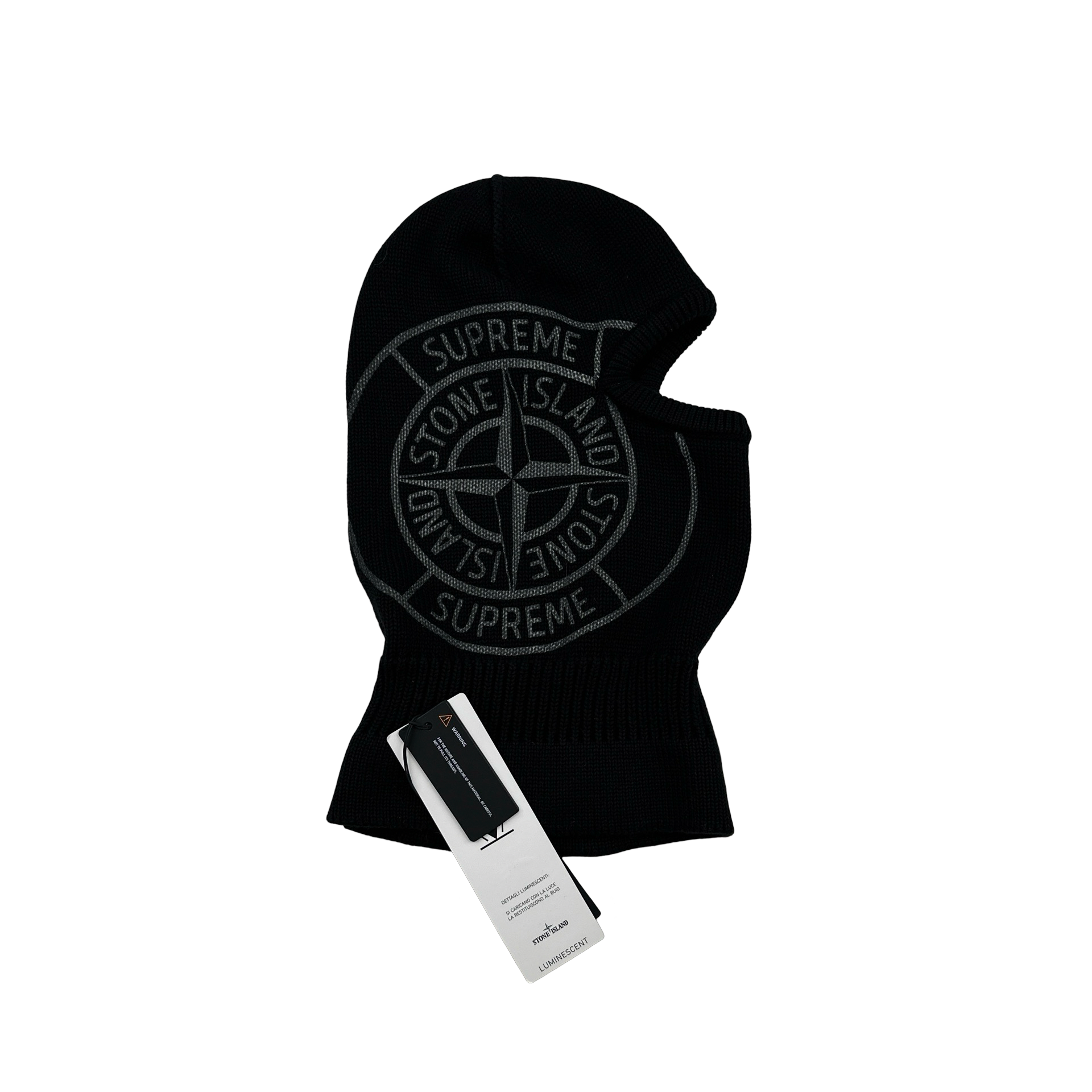 Stone Island x Supreme 2020 Luminescent Knitted Glow In The Dark Balaclava