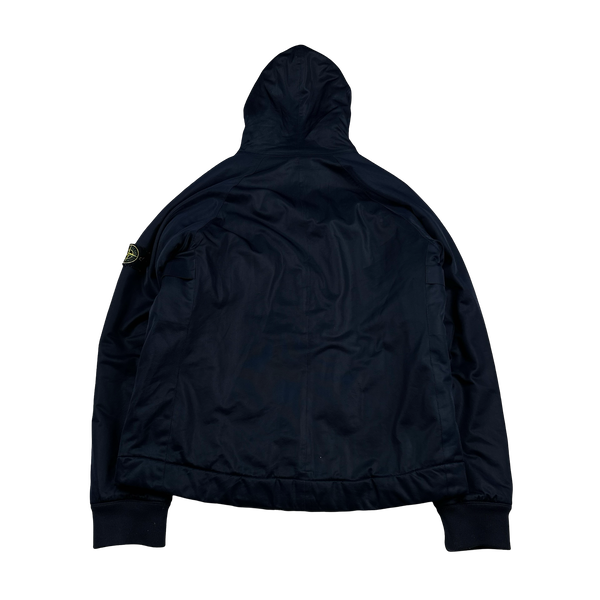 Stone Island 2009 Navy Thick Nylon Membrana Jacket - XL