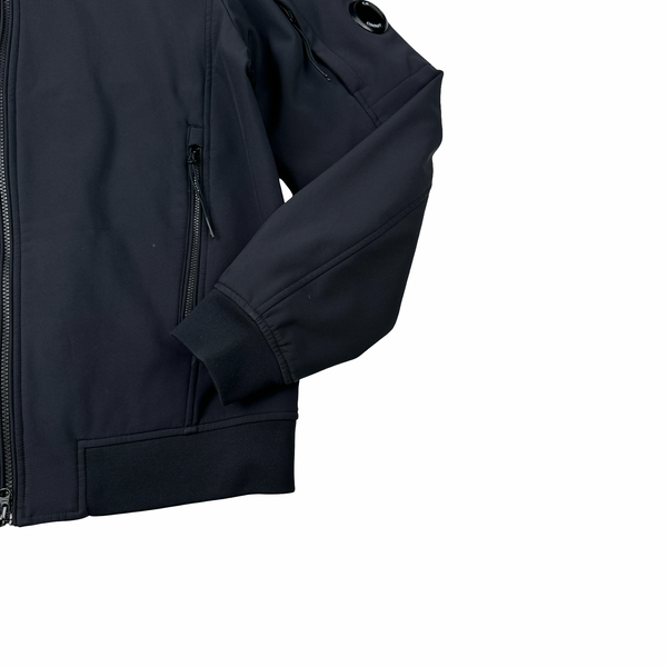 CP Company Navy Soft Shell Zipped Jacket - Large