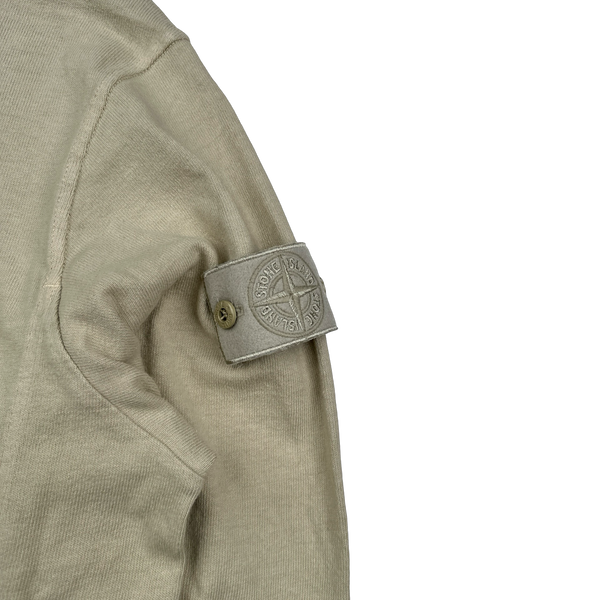 Stone Island 2023 Beige Ghost Long Sleeve Polo Jumper - Large