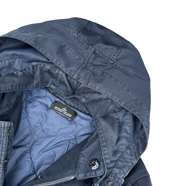Stone Island 2015 Navy Nylon Blend Shadow Project Jacket - Large