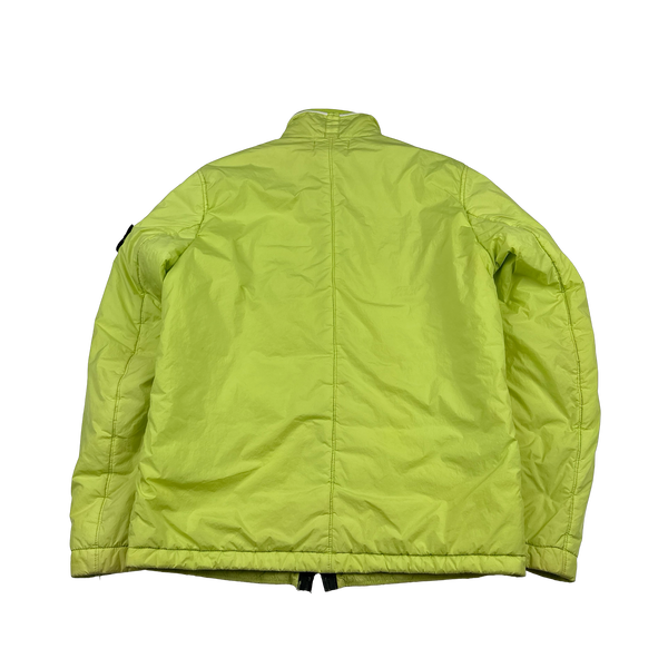Stone Island 2019 Yellow Crinkle Reps Padded Jacket - Small