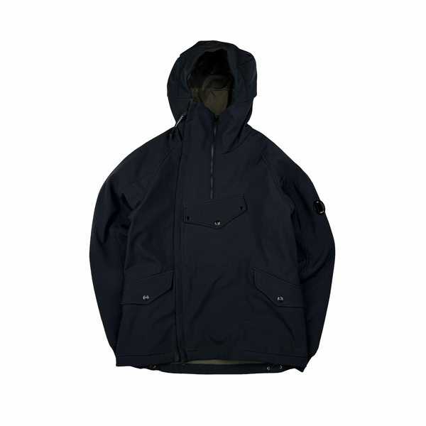 CP Company Black Soft Shell Jacket - Large