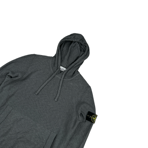 Stone Island 2020 Grey Knit Hoodie - Small