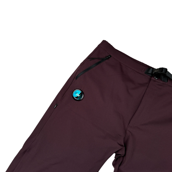CP Company x Patta Burgundy Collaboration Soft Shell Trousers - Large