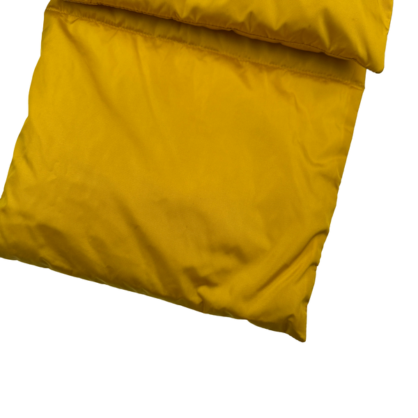 Prada Tab Yellow Down Filled Nylon Scarf