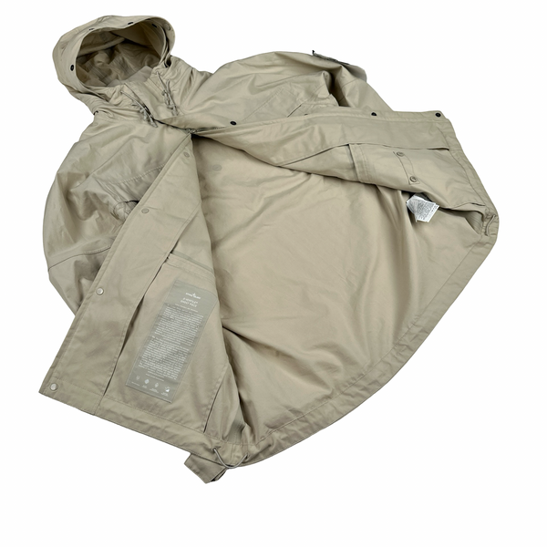 Stone Island 2024 Beige O-Ventile Ghost Zipped Hooded Multi Pocket Jacket - XL