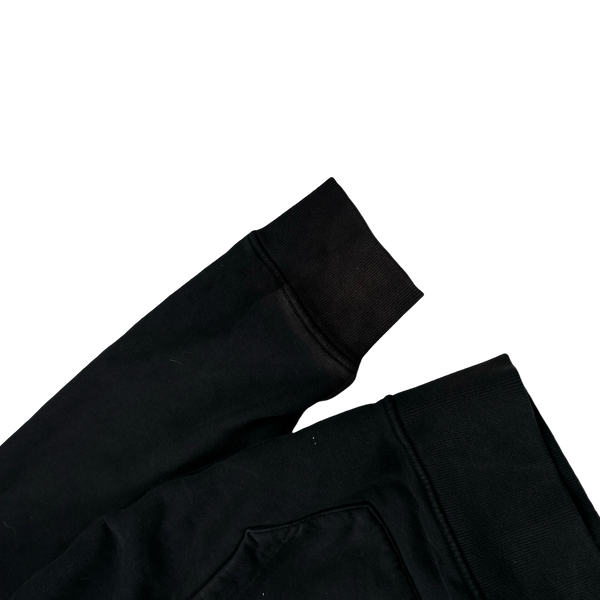Stone Island 2021 Black Cotton Zipped Hoodie - 3XL