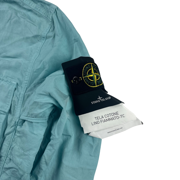 Stone Island 2022 Tela Cotone Lino Flammato TC Jacket - Small