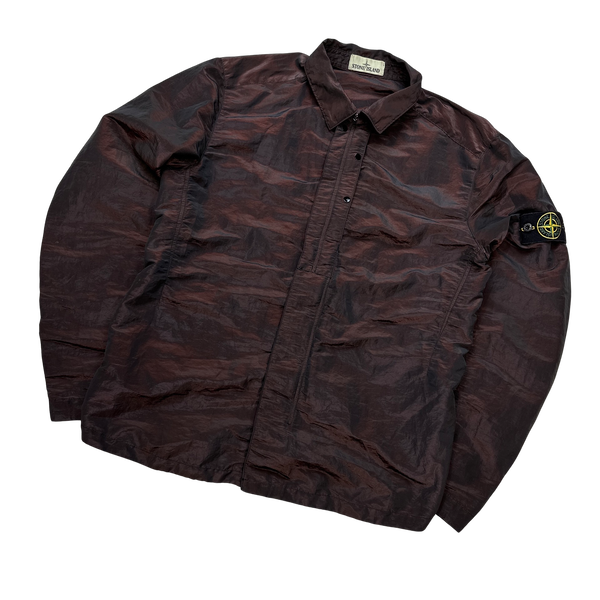 Stone Island 2016 Dark Red Weft Overshirt - Large