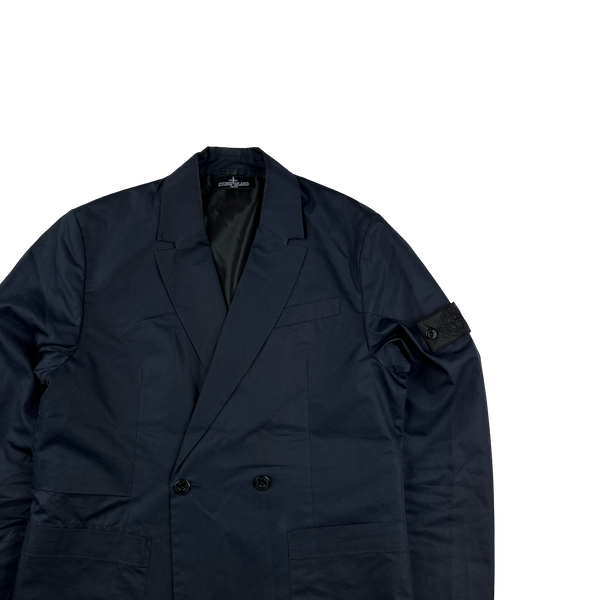 Stone Island Navy Shadow Project Blazer Jacket - Medium