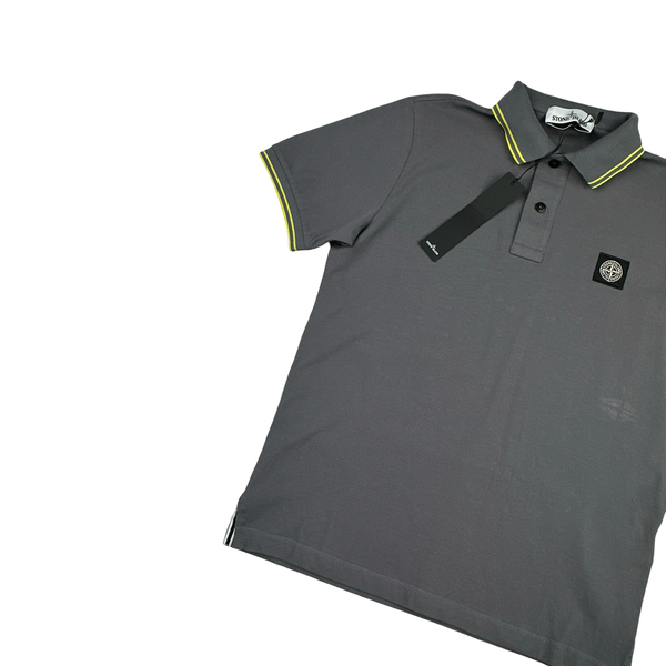 Stone Island 2024 Grey Polo Top - Medium