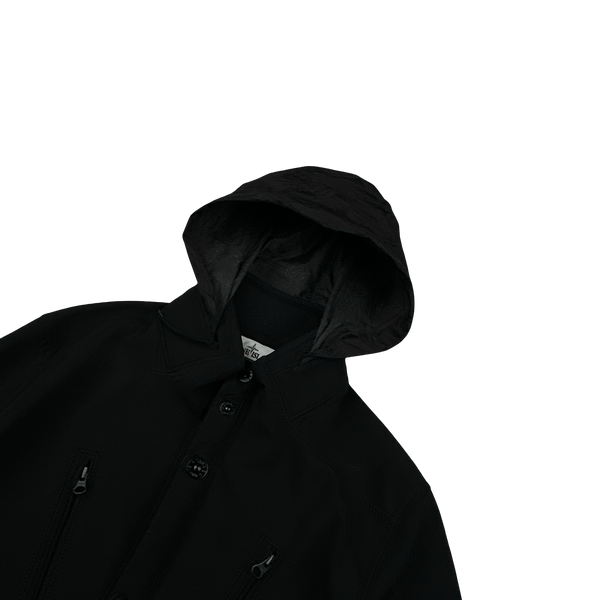 Stone Island 2015 Black Fleece Lined Soft Shell - Medium