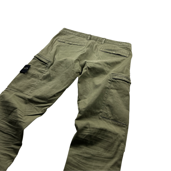 Stone Island 2019 Green Cotton SK Cargo Trousers - 31"