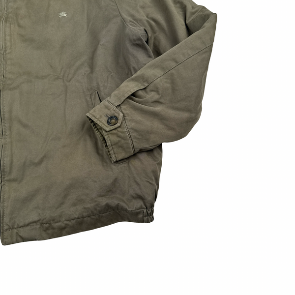Burberry Heavyweight Khaki Nova Check Lined Bomber Jacket - XXL