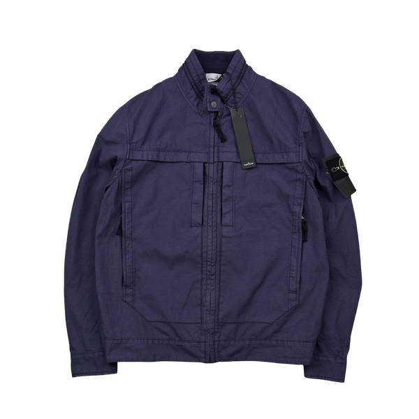 Stone Island 2014 Indigo 3D Cotton Tela Jacket - Large