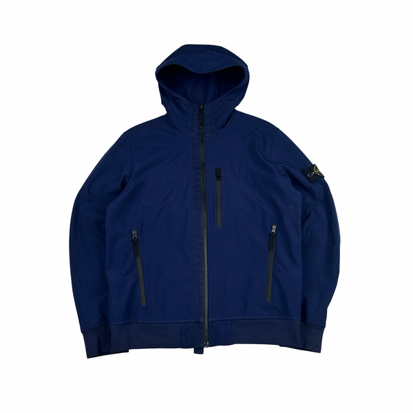 Stone Island 2018 Navy Soft Shell R Jacket - Large
